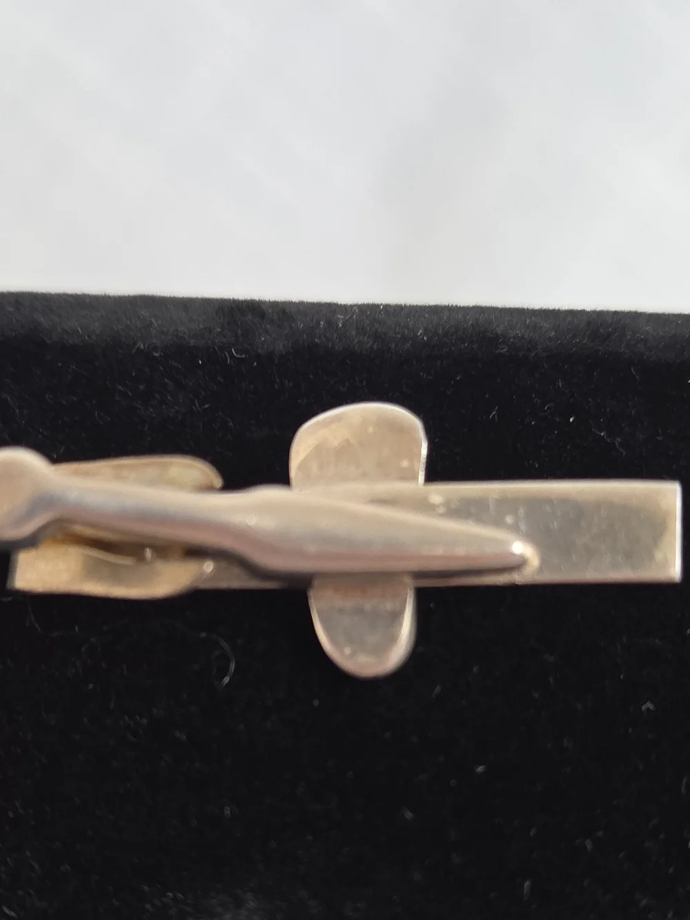 Vintage Sterling Silver Shoe Cufflinks And Tie Pin Made In Mexico